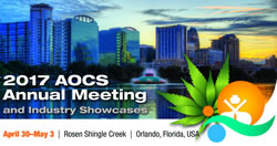 AOCS Annual Meeting, April 30 to May 3, 2017, Orlando, Florida