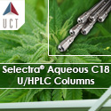 UCT’s Selectra® Aqueous C18 U/HPLC Columns