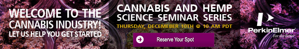 Cannabis & Hemp Science Seminar Series - December 10, 2020 - 10am PDT